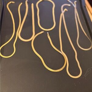 (6) herringbone necklaces